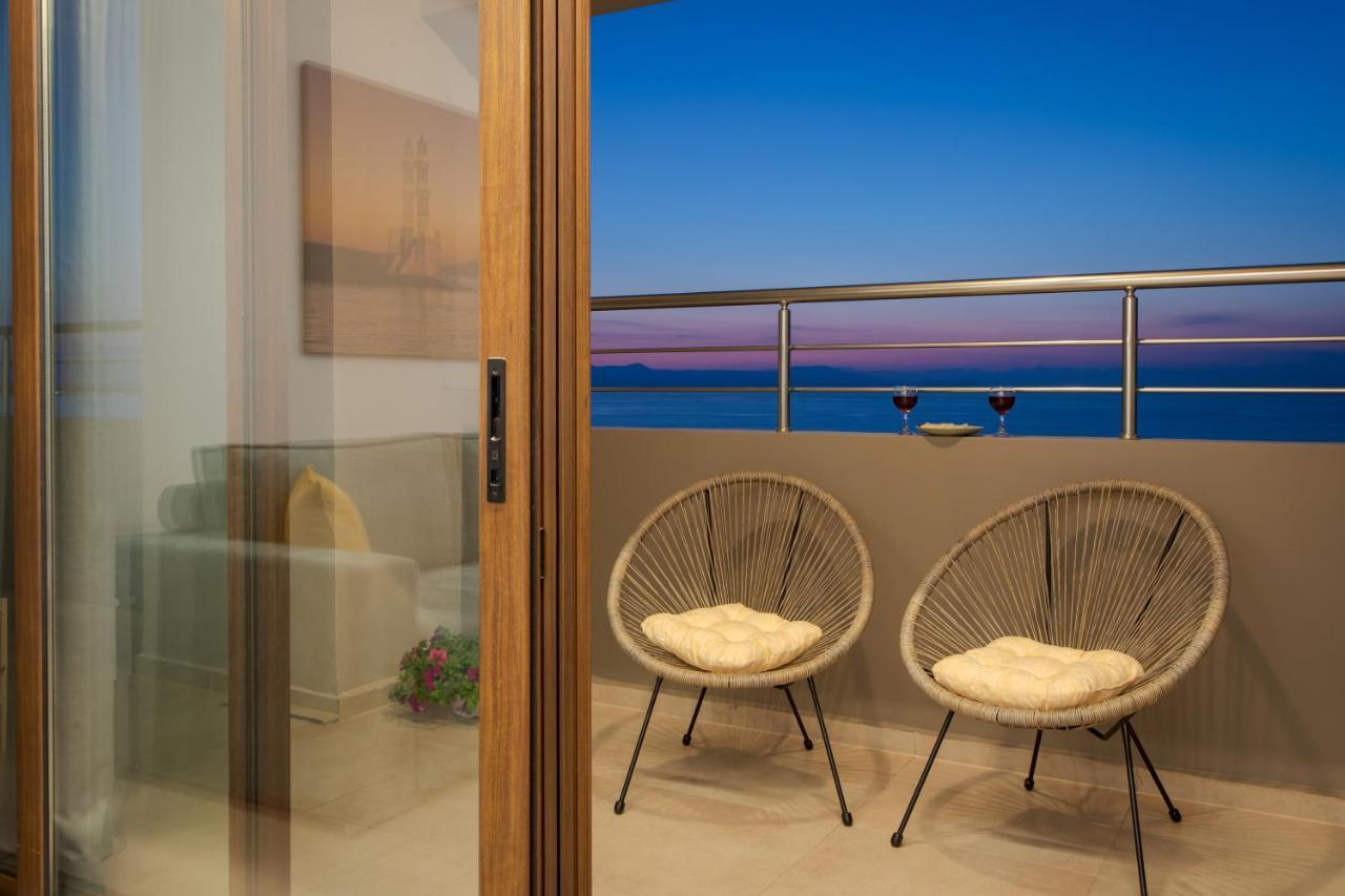 Overview Chania With Sea View And Amazing Sunset Apartament Chania (Crete)
